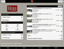 Tablet Screenshot of herbrealestate.com